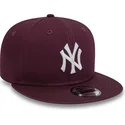 kepure-plokscia-raudona-snapback-9fifty-essential-new-york-yankees-mlb-new-era