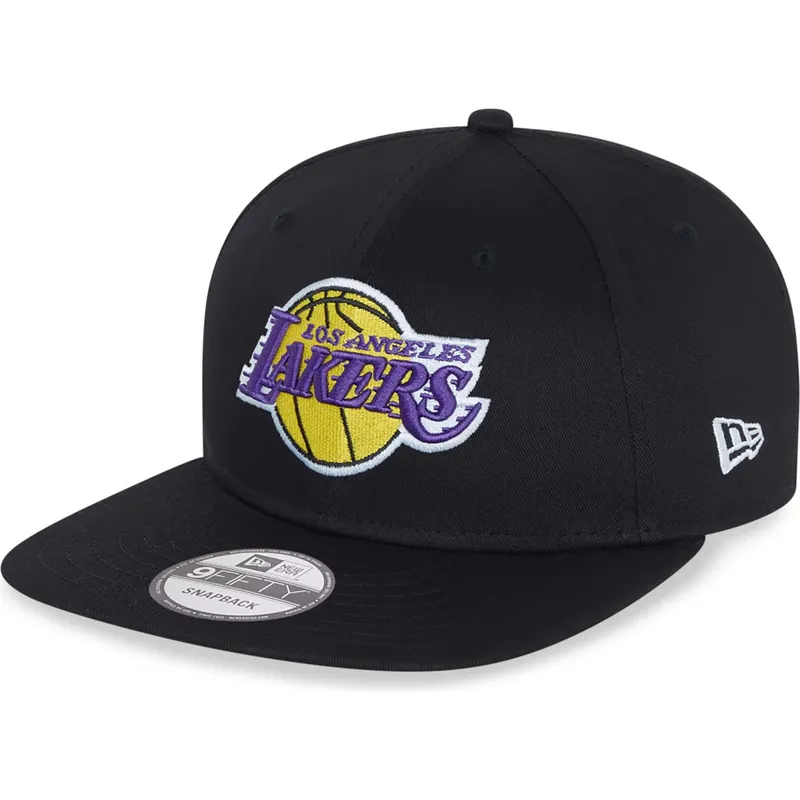 czarna-plaska-czapka-snapback-9fifty-essential-los-angeles-lakers-nba-new-era