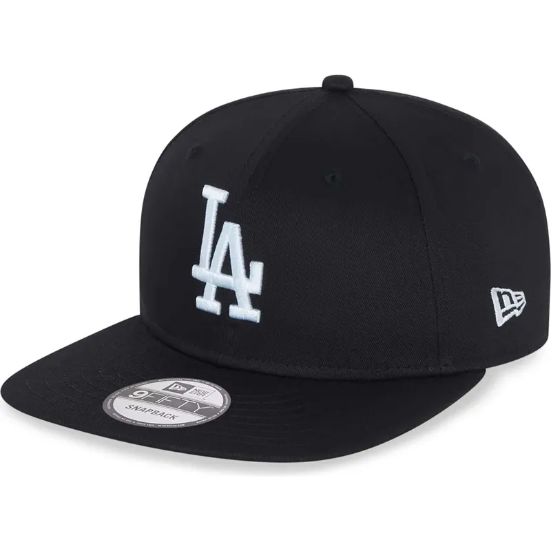 czarna-plaska-czapka-snapback-9fifty-essential-los-angeles-dodgers-mlb-new-era