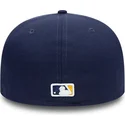 kepure-plokscia-tamsiai-melyna-priglundanti-59fifty-authentic-on-field-milwaukee-brewers-mlb-new-era