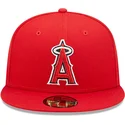czerwona-plaska-czapka-dopasowana-59fifty-authentic-on-field-los-angeles-angels-mlb-new-era