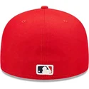 czerwona-dopasowana-czapka-z-plaskim-daszkiem-59fifty-authentic-on-field-los-angeles-angels-mlb-new-era