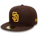 kepure-plokscia-ruda-priglundanti-59fifty-authentic-on-field-san-diego-padres-mlb-new-era