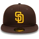 brazowa-dopasowana-czapka-z-daszkiem-59fifty-authentic-on-field-san-diego-padres-mlb-new-era