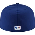 plaska-czapka-niebieska-dopasowana-59fifty-authentic-on-field-texas-rangers-mlb-new-era