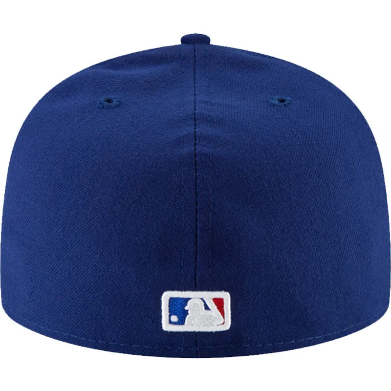 plaska-czapka-niebieska-dopasowana-59fifty-authentic-on-field-texas-rangers-mlb-new-era