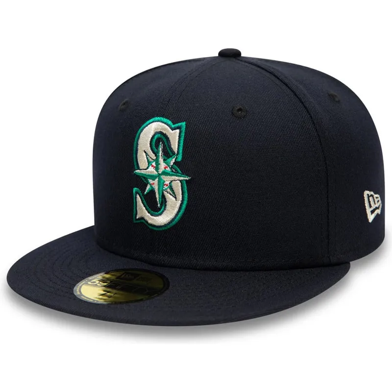 kepure-plokscia-tamsiai-melyna-priglundantis-59fifty-authentic-on-field-seattle-mariners-mlb-new-era