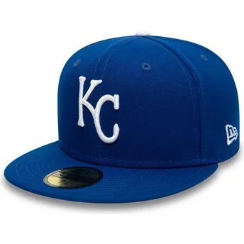 Niebieska, dopasowana czapka z daszkiem 59FIFTY Authentic On Field Kansas City Royals MLB od New Era