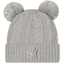 kepure-su-bumbulu-pilka-cuff-double-new-york-yankees-mlb-new-era