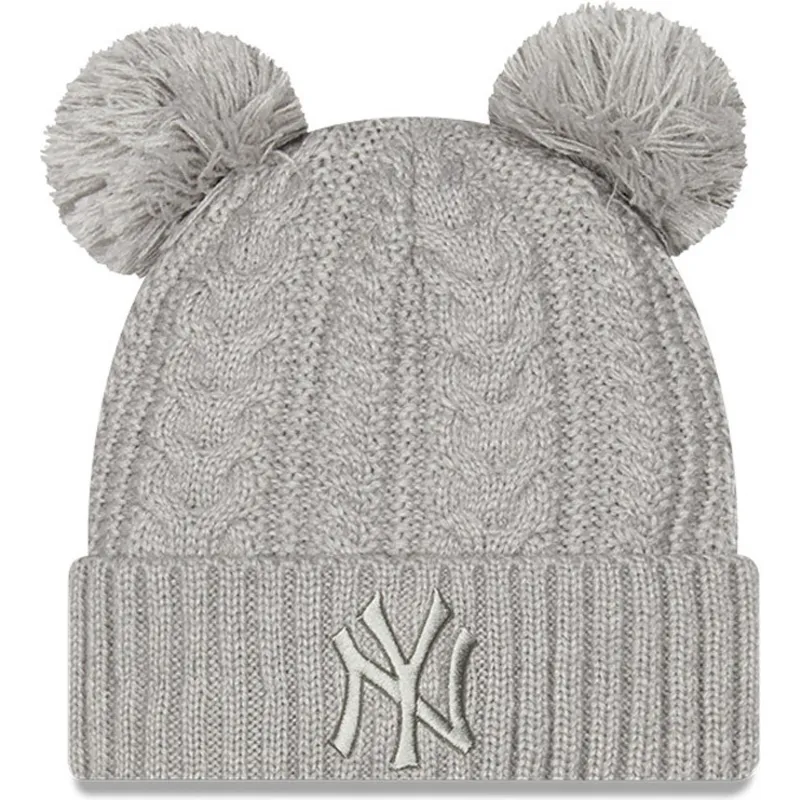 kepure-su-bumbulu-pilka-cuff-double-new-york-yankees-mlb-new-era