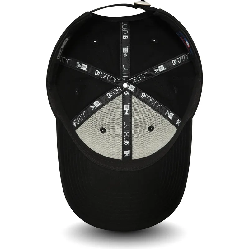 kepure-islenkta-juoda-reguliuojama-juostele-9forty-essential-new-york-yankees-mlb-new-era