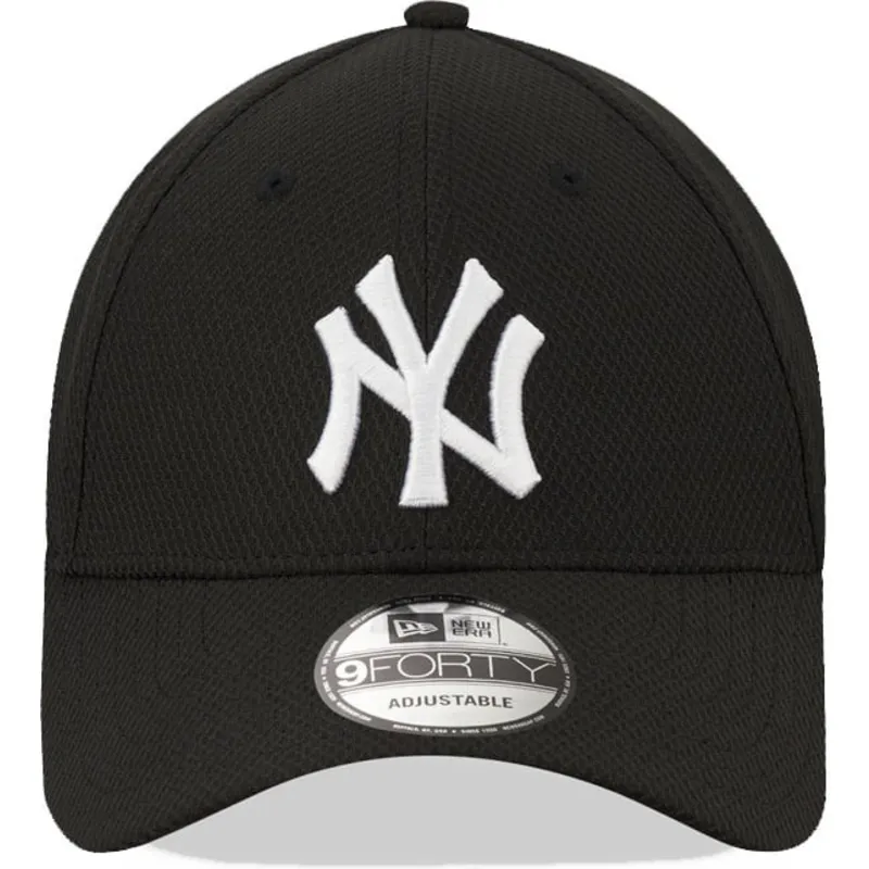 kepure-islenkta-juoda-reguliuojama-juostele-9forty-diamond-era-new-york-yankees-mlb-new-era