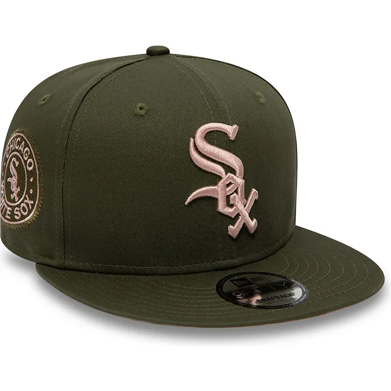 kepure-plokscia-zalia-snapback-rosa-9fifty-side-patch-chicago-white-sox-mlb-new-era kepure-plokscia-zalia-snapback-rosa-9fifty-side-patch-chicago-white-sox-mlb-new-era