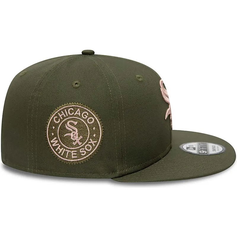kepure-plokscia-zalia-snapback-rosa-9fifty-side-patch-chicago-white-sox-mlb-new-era kepure-plokscia-zalia-snapback-rosa-9fifty-side-patch-chicago-white-sox-mlb-new-era