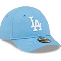 cap-islenkta-blue-adjustable-strap-vaikams-claro-pequeno-9forty-league-essential-los-angeles-dodgers-mlb-new-era