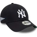 kepure-islenkta-tamsiai-melyna-reguliuojamas-9forty-team-side-patch-new-york-yankees-mlb-new-era