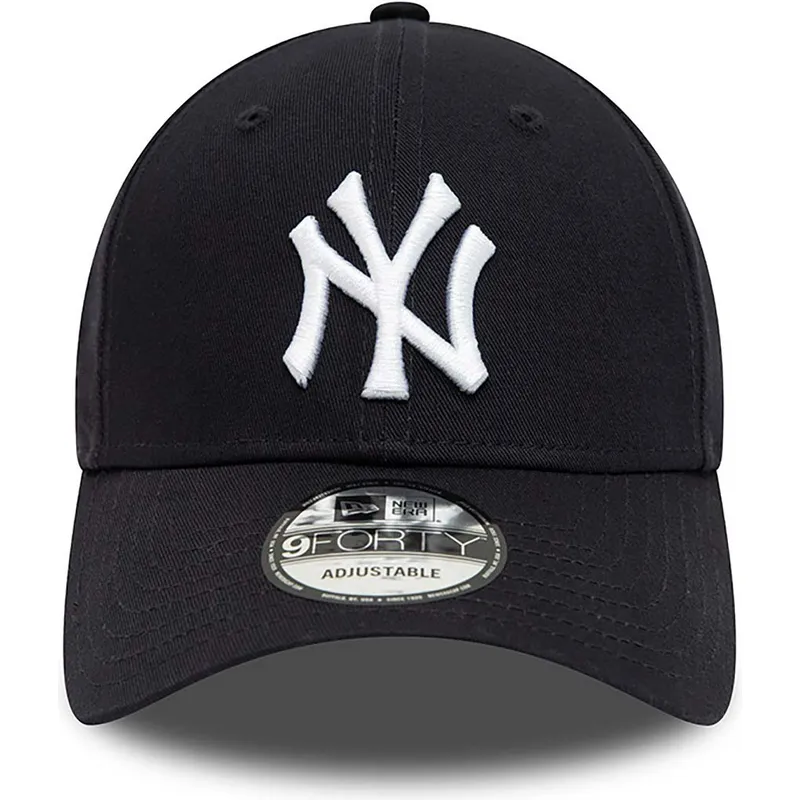 kepure-islenkta-tamsiai-melyna-reguliuojamas-9forty-team-side-patch-new-york-yankees-mlb-new-era