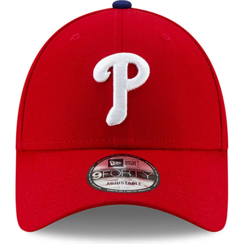 kepure-islenkta-raudona-reguliuojama-juostele-9forty-league-philadelphia-phillies-mlb-new-era