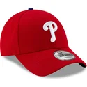 kepure-islenkta-raudona-reguliuojama-juostele-9forty-league-philadelphia-phillies-mlb-new-era