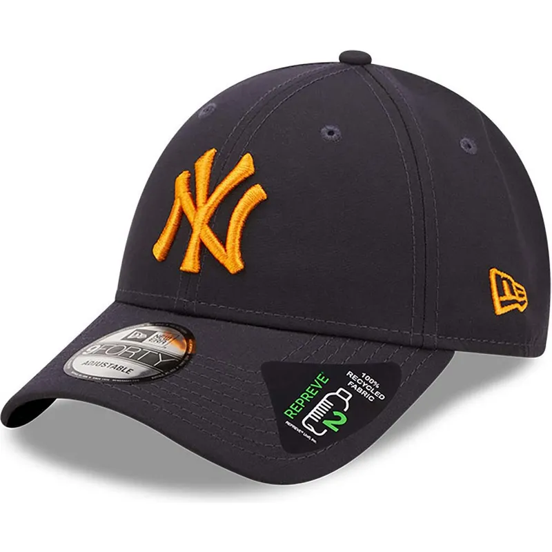 kepure-islenkta-tamsiai-melyna-reguliuojamas-9forty-repreve-new-york-yankees-mlb-new-era