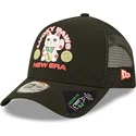 czarna-czapka-trucker-snapback-a-frame-repreve-lucky-paws-od-new-era