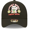czarna-czapka-trucker-snapback-a-frame-repreve-lucky-paws-od-new-era