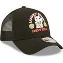 czarna-czapka-trucker-snapback-a-frame-repreve-lucky-paws-od-new-era