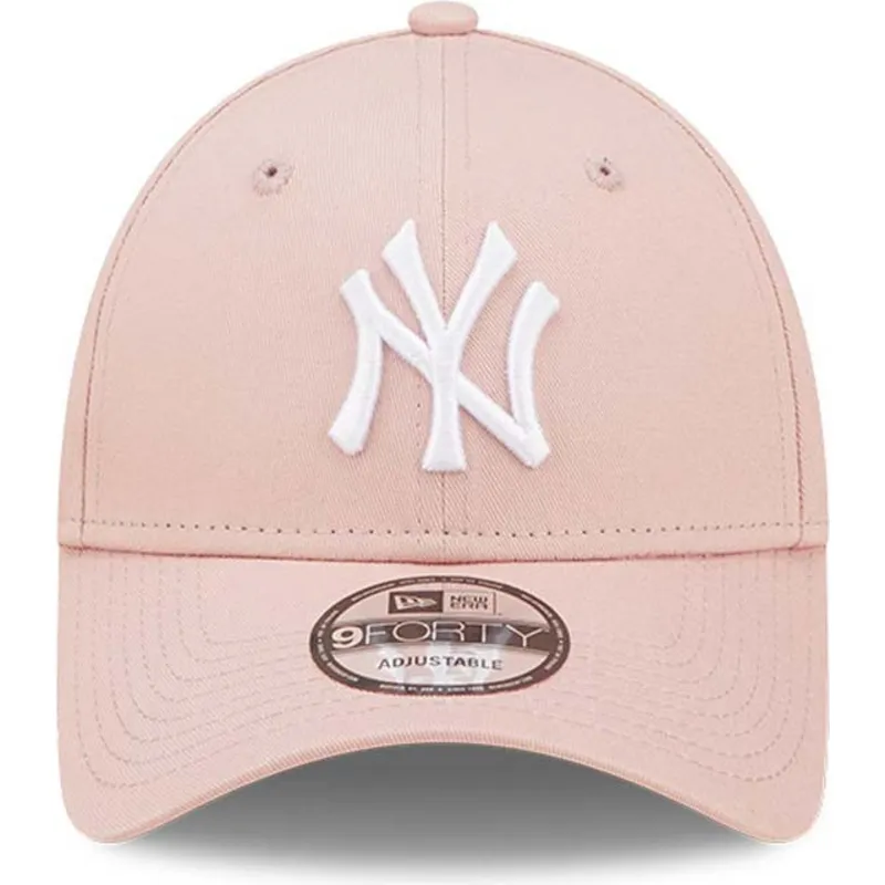 kepure-islenkta-rozine-reguliuojamas-9forty-league-essential-new-york-yankees-mlb-new-era