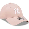 kepure-islenkta-rozine-reguliuojamas-9forty-league-essential-new-york-yankees-mlb-new-era