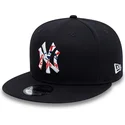 kepure-plokscia-tamsiai-melyna-snapback-9fifty-team-infill-new-york-yankees-mlb-new-era