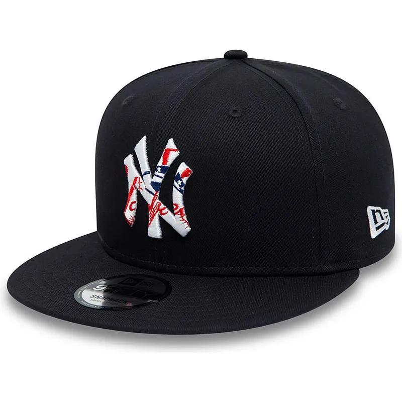 kepure-plokscia-tamsiai-melyna-snapback-9fifty-team-infill-new-york-yankees-mlb-new-era