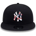 kepure-plokscia-tamsiai-melyna-snapback-9fifty-team-infill-new-york-yankees-mlb-new-era