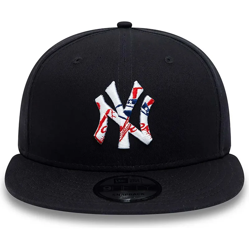 kepure-plokscia-tamsiai-melyna-snapback-9fifty-team-infill-new-york-yankees-mlb-new-era