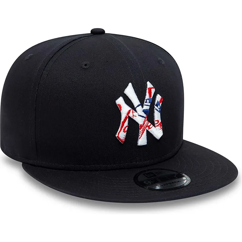 kepure-plokscia-tamsiai-melyna-snapback-9fifty-team-infill-new-york-yankees-mlb-new-era