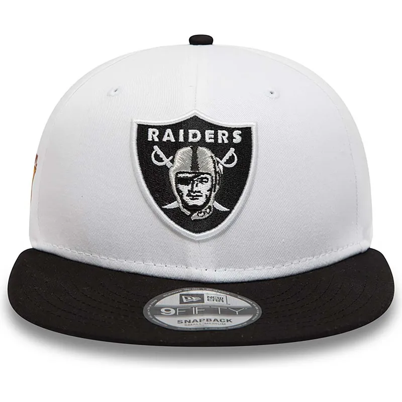 kepure-plokscia-balta-snapback-9fifty-crown-patches-super-bowl-xv-las-vegas-raiders-nfl-new-era