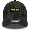 kepure-islenkta-juoda-reguliuojamas-valentino-rossi-vr46-9forty-all-over-print-valentino-rossi-vr46-motogp-new-era