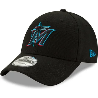 Cap išlenkta black adjustable strap 9FORTY The League Miami Marlins MLB New Era