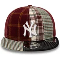 kepure-plokscia-raudona-reguliuojamas-9fifty-patch-panel-new-york-yankees-mlb-new-era