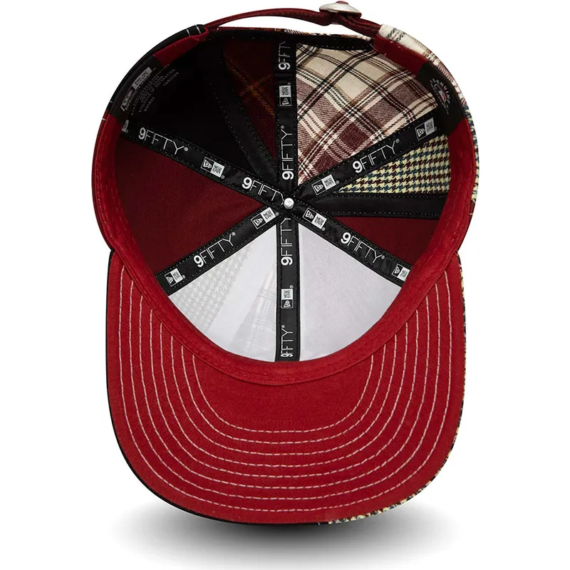kepure-plokscia-raudona-reguliuojamas-9fifty-patch-panel-new-york-yankees-mlb-new-era