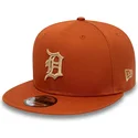 brazowa-czapka-z-daszkiem-plaskim-snapback-9fifty-side-patch-detroit-tigers-mlb-od-new-era