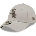 cap-islenkta-beige-adjustable-strap-vaikams-9forty-league-essential-chicago-white-sox-mlb-new-era