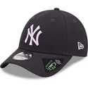 kepure-islenkta-tamsiai-melyna-reguliuojamas-9forty-repreve-new-york-yankees-mlb-new-era