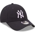 kepure-islenkta-tamsiai-melyna-reguliuojamas-9forty-repreve-new-york-yankees-mlb-new-era