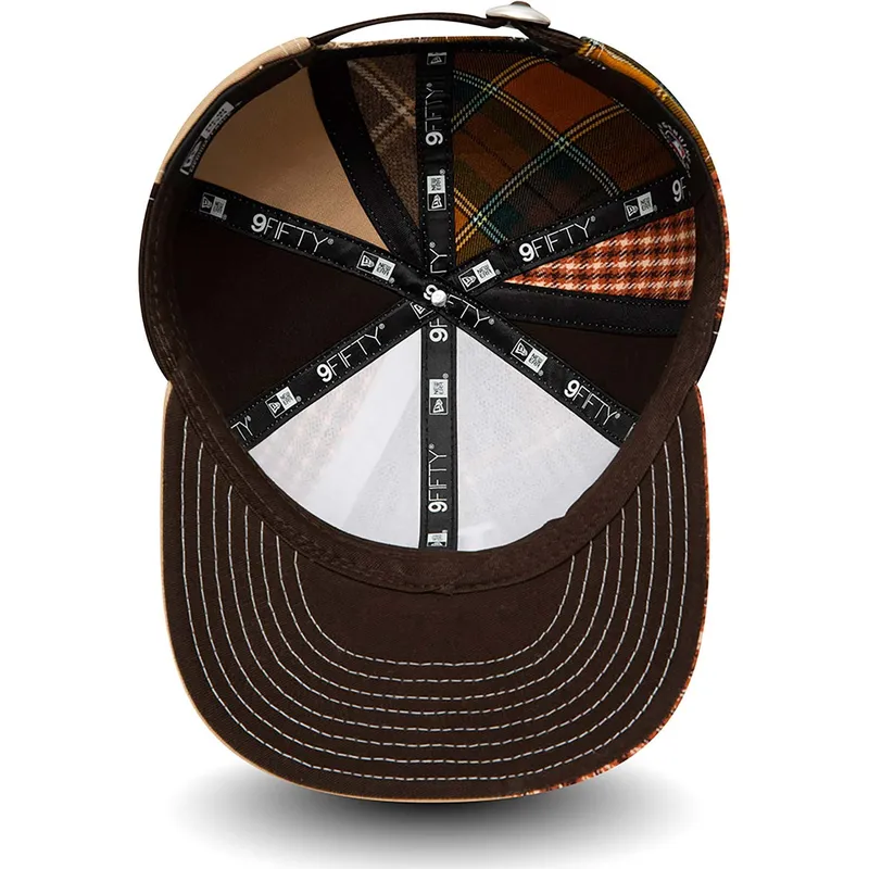 kepure-plokscia-ruda-reguliuojamas-9fifty-patch-panel-los-angeles-dodgers-mlb-new-era