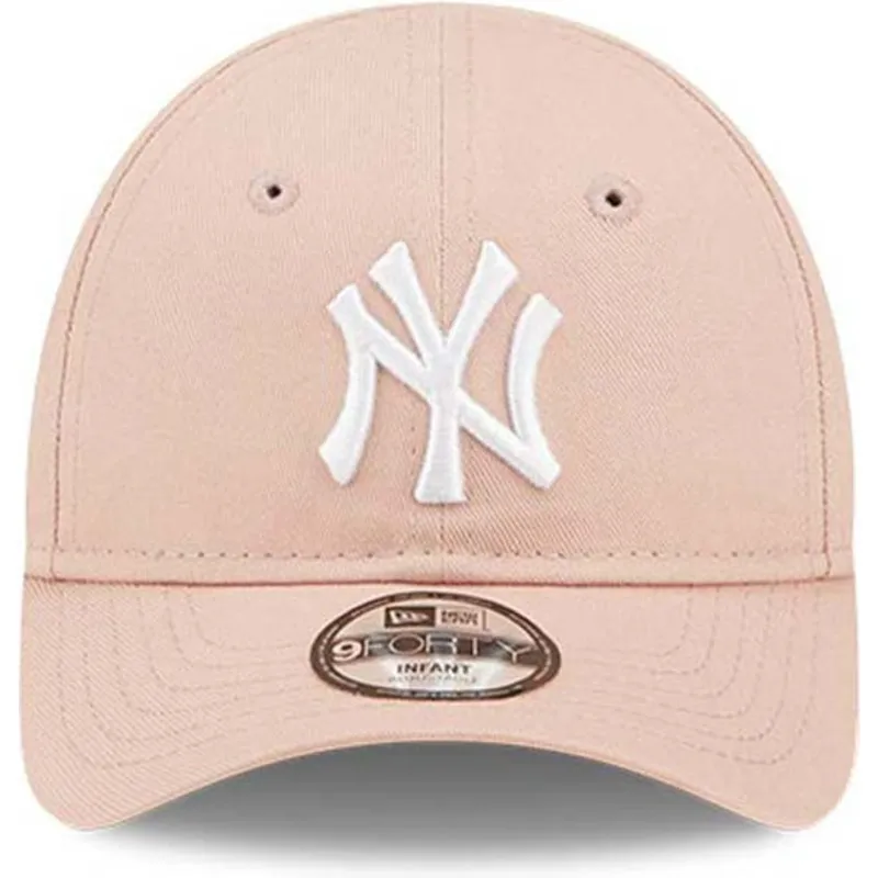 kepure-islenkta-rozine-reguliuojamas-vaikams-9forty-league-essential-new-york-yankees-mlb-new-era