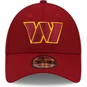 kepure-islenkta-raudona-reguliuojamas-9forty-the-league-washington-commanders-nfl-new-era