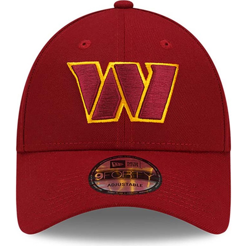 new-era-curved-brim-9forty-the-league-washington-commanders-nfl-red-adjustable-cap