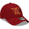 kepure-islenkta-raudona-reguliuojamas-9forty-the-league-washington-commanders-nfl-new-era