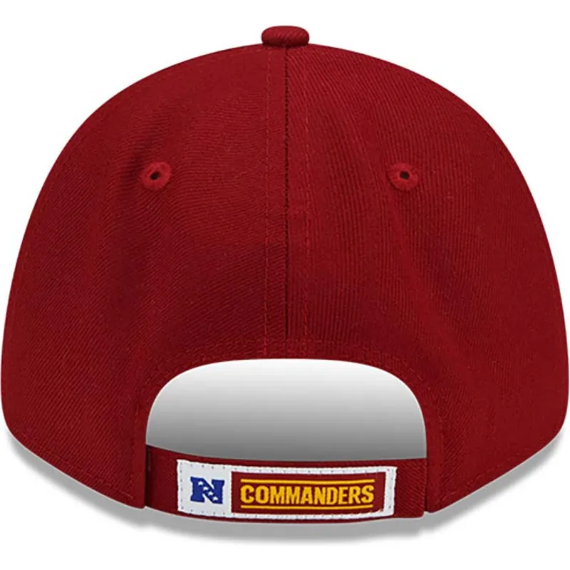kepure-islenkta-raudona-reguliuojamas-9forty-the-league-washington-commanders-nfl-new-era
