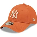 cap-islenkta-orange-adjustable-strap-vaikams-9forty-league-essential-new-york-yankees-mlb-new-era